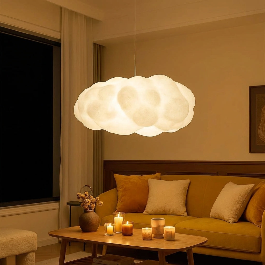 Ardora Sculptural Fabric Pendant Ceiling Light for Interiors