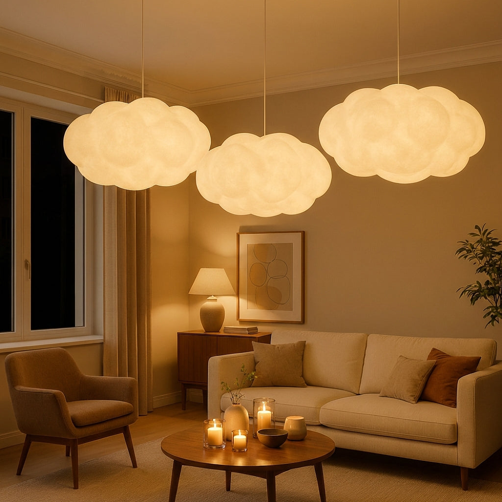 Ardora Sculptural Fabric Pendant Ceiling Light for Interiors