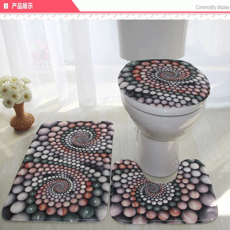 Artistic Bathroom Mat Set