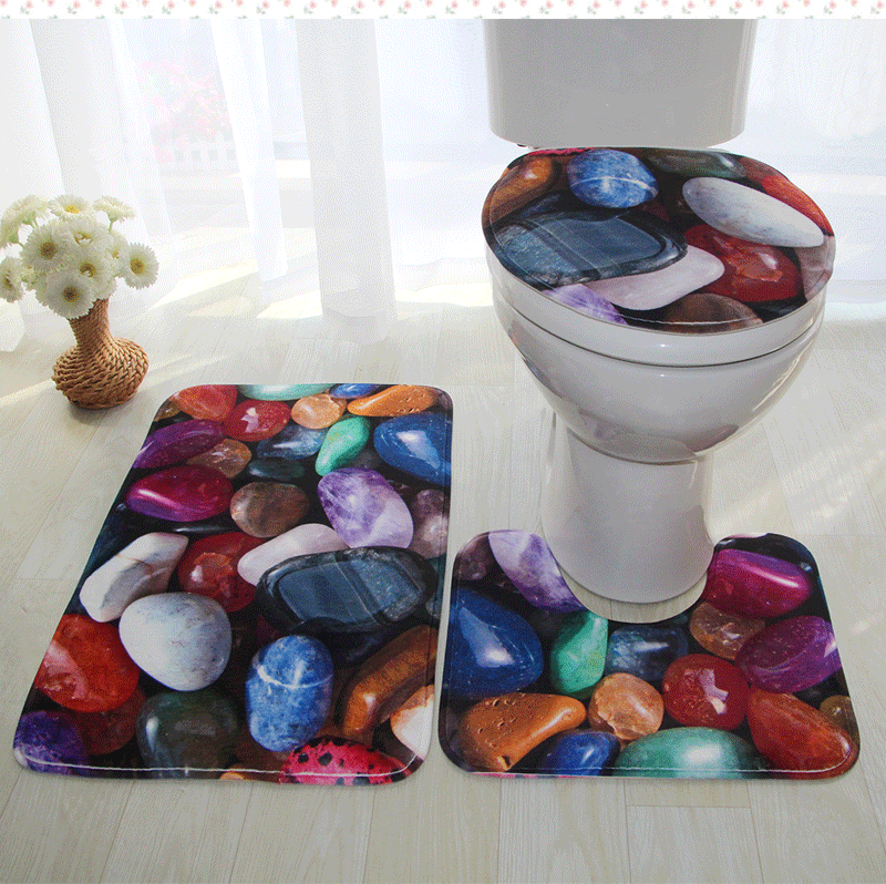 Artistic Bathroom Mat Set