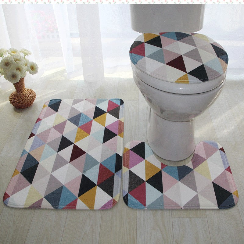 Artistic Bathroom Mat Set
