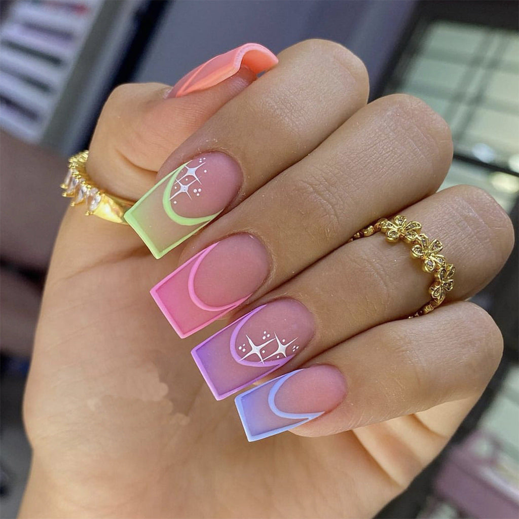 Artistic French Style Nail Tips