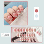 Artistic Gel Nails with Delicate Floral Designs