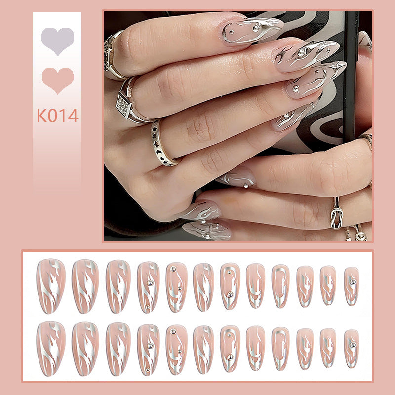 Artistic Glitter Accent Press-On Nails