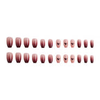 Artistic Ombre Nails with Hearts