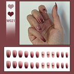 Artistic Ombre Nails with Hearts
