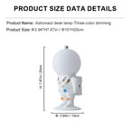 Astronaut Moon Lamp Resin Night Light – Bedroom Bedside Décor & Creative Gift