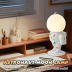 Astronaut Moon Lamp Resin Night Light – Bedroom Bedside Décor & Creative Gift