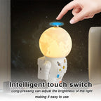 Astronaut Moon Lamp Resin Night Light – Bedroom Bedside Décor & Creative Gift
