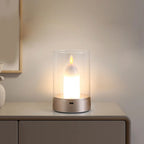 AuraFlame LED Candle – Gesture Control & Stepless Dimming | USB Rechargeable | Warm Light 2400K