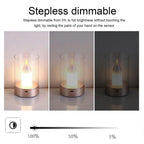 AuraFlame LED Candle – Gesture Control & Stepless Dimming | USB Rechargeable | Warm Light 2400K