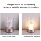 AuraFlame LED Candle – Gesture Control & Stepless Dimming | USB Rechargeable | Warm Light 2400K