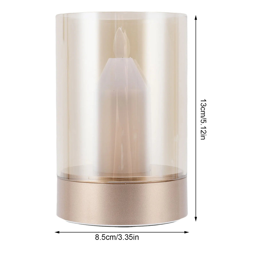 AuraFlame LED Candle – Gesture Control & Stepless Dimming | USB Rechargeable | Warm Light 2400K