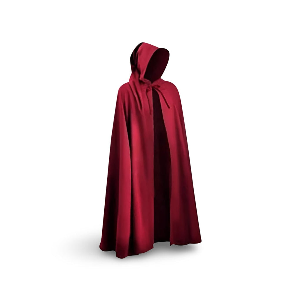 Authentic Knightly Costume Tunic with Hooded Cloak for Cosplay