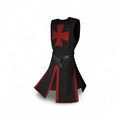 Authentic Knightly Costume Tunic with Hooded Cloak for Cosplay