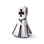 Authentic Knightly Costume Tunic with Hooded Cloak for Cosplay