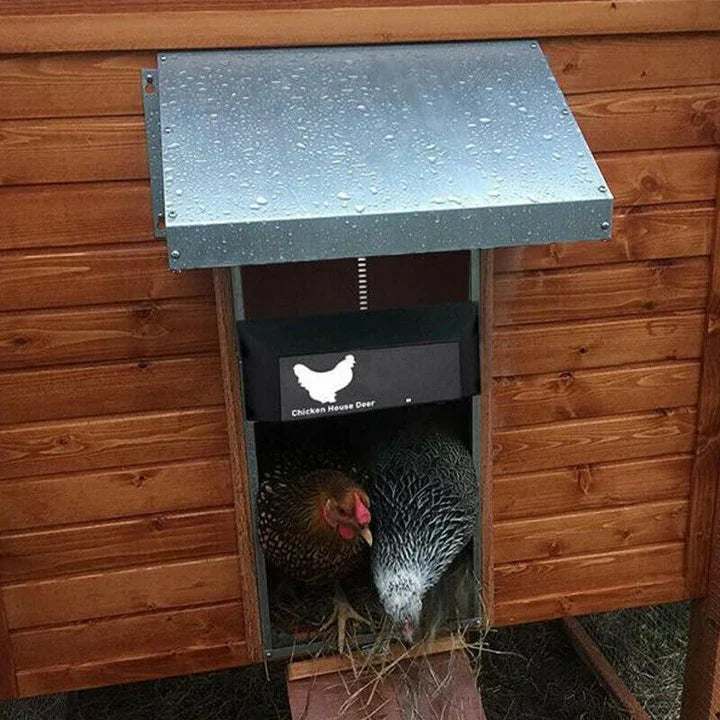 Automatic Chicken Coop Door, Light Sensor, Weatherproof, Battery Powered