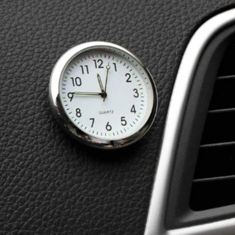 AutoTime Mini Analogue Watch – Self-Adhesive and Stylish Design for Car Interior