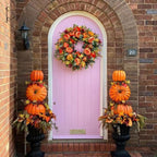 Autumn Floral Pumpkin Wreath