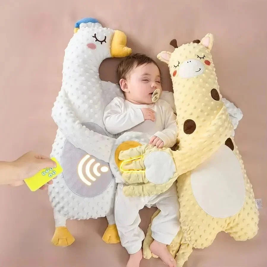 Baby Soothing Patting Pillow with Remote – Electric Newborn Sleeping Doll & Rhythmic Palm
