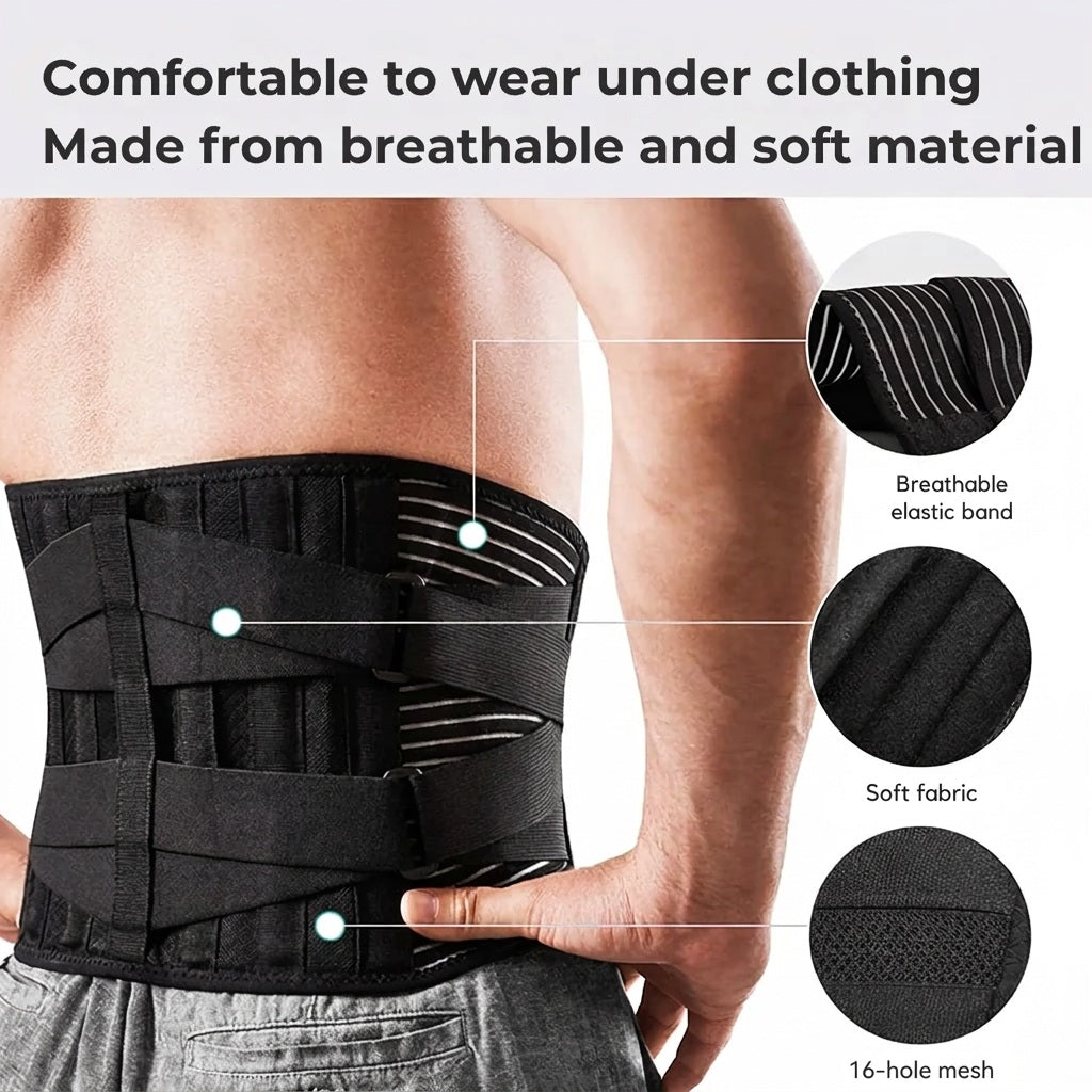 Back Support | Lumbar Support Belt | 360-Degree Stabilisation | OrthoFlexa