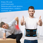Back Support | Lumbar Support Belt | 360-Degree Stabilisation | OrthoFlexa