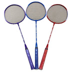 Badminton Racket Set with Multicoloured Rackets and Protective Cover