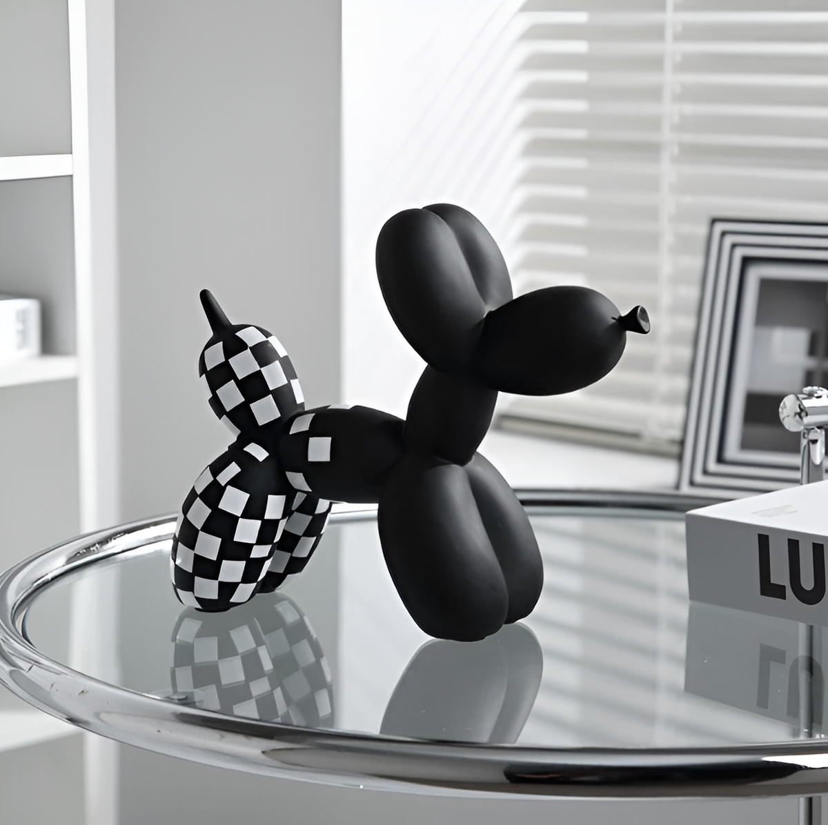 Balloon Pup Art – Quirky Decor for Living Room, 10×10 cm