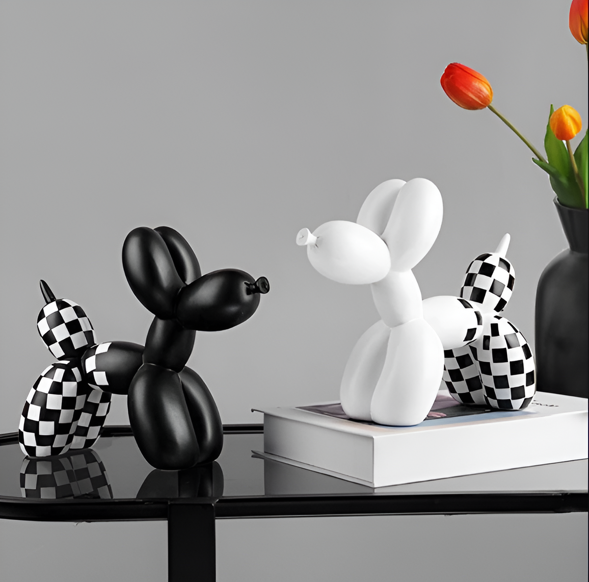 Balloon Pup Art – Quirky Decor for Living Room, 10×10 cm