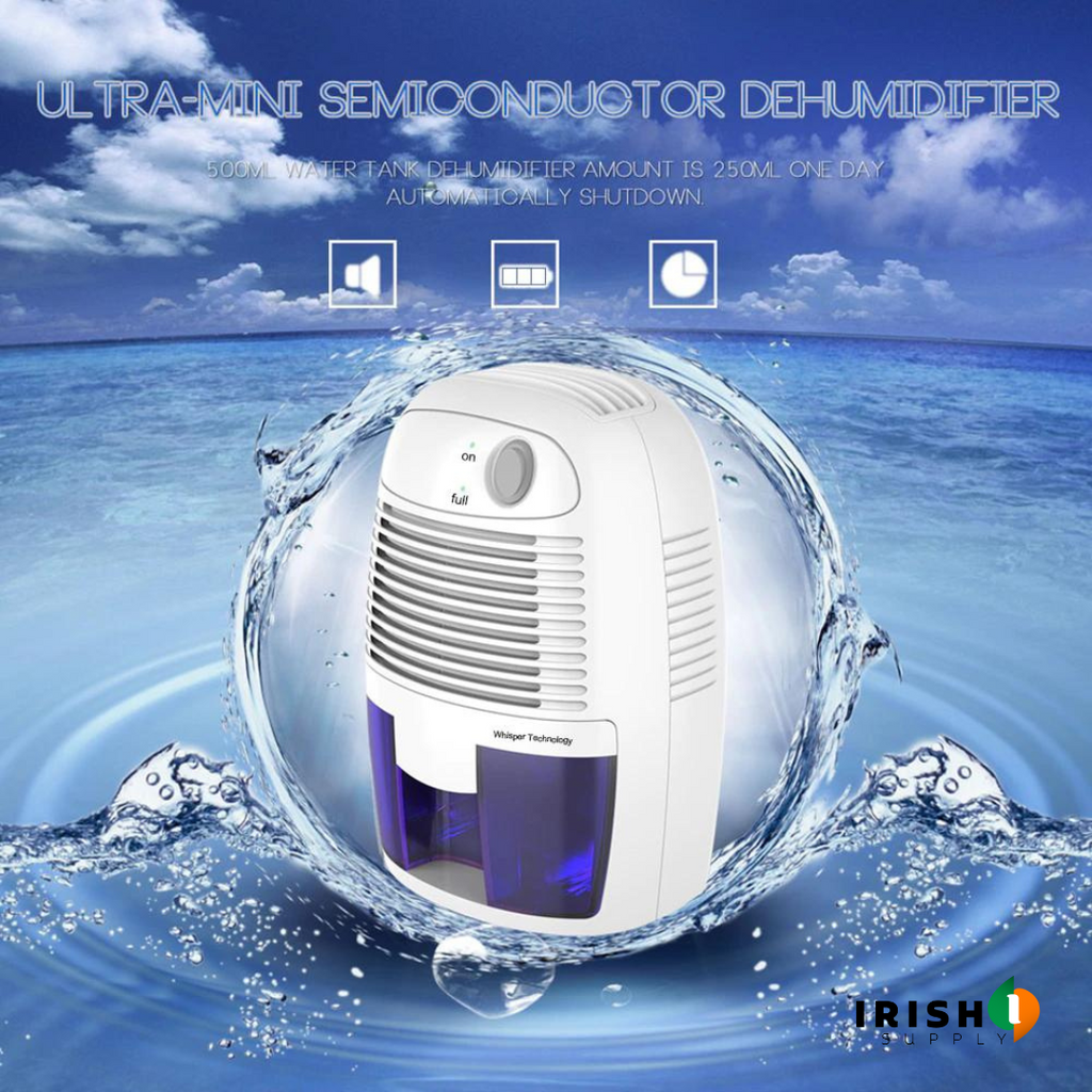 Basement Crawl Space Mini Dehumidifier for Bathroom with 500 ml Tank Portable Compact Design