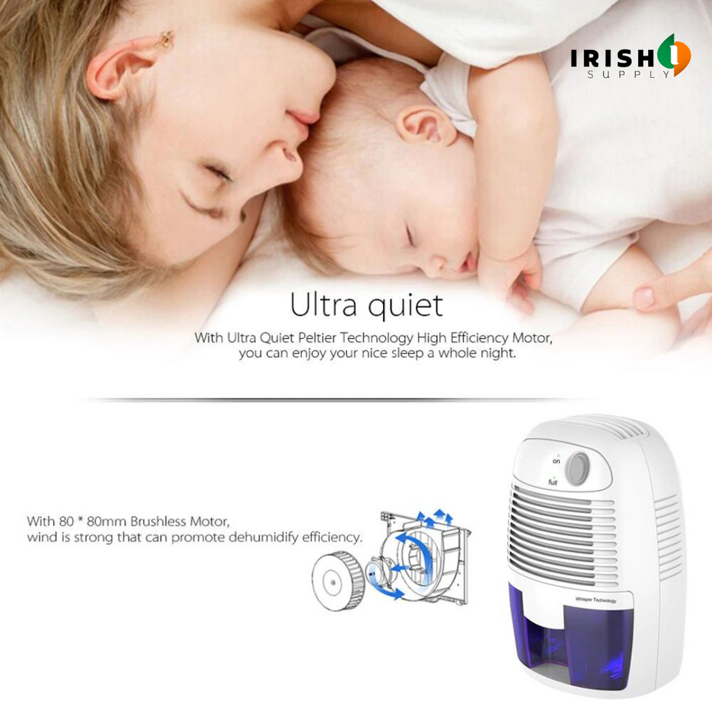 Basement Crawl Space Mini Dehumidifier for Bathroom with 500 ml Tank Portable Compact Design