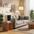 Basement Crawl Space Mini Dehumidifier for Bedroom with LED Touch Panel 1.5 Litre Tank and Drain Hose