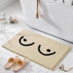 Bath mat with boobs