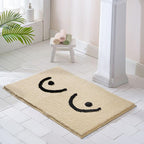 Bath mat with boobs