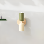Battery Powered Wall Sconce — Dual Capsule Shades, Cordless Design