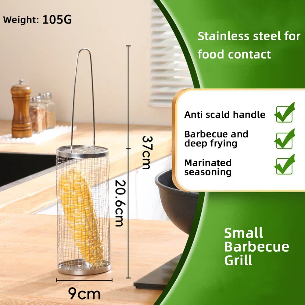 BBQFlare ProGrid Basket – Grill Directly Over Charcoal with Stainless Steel & Ergonomic Handle