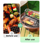 BBQFlare ProGrid Basket – Grill Directly Over Charcoal with Stainless Steel & Ergonomic Handle