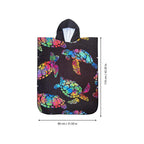 Beach towel with colourful sea turtle design