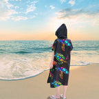 Beach towel with colourful sea turtle design