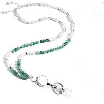 Beaded Eyewear Lanyard Necklace with Retractable Clip