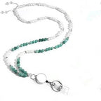 Beaded Eyewear Lanyard Necklace with Retractable Clip