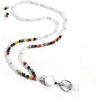 Beaded Eyewear Lanyard Necklace with Retractable Clip