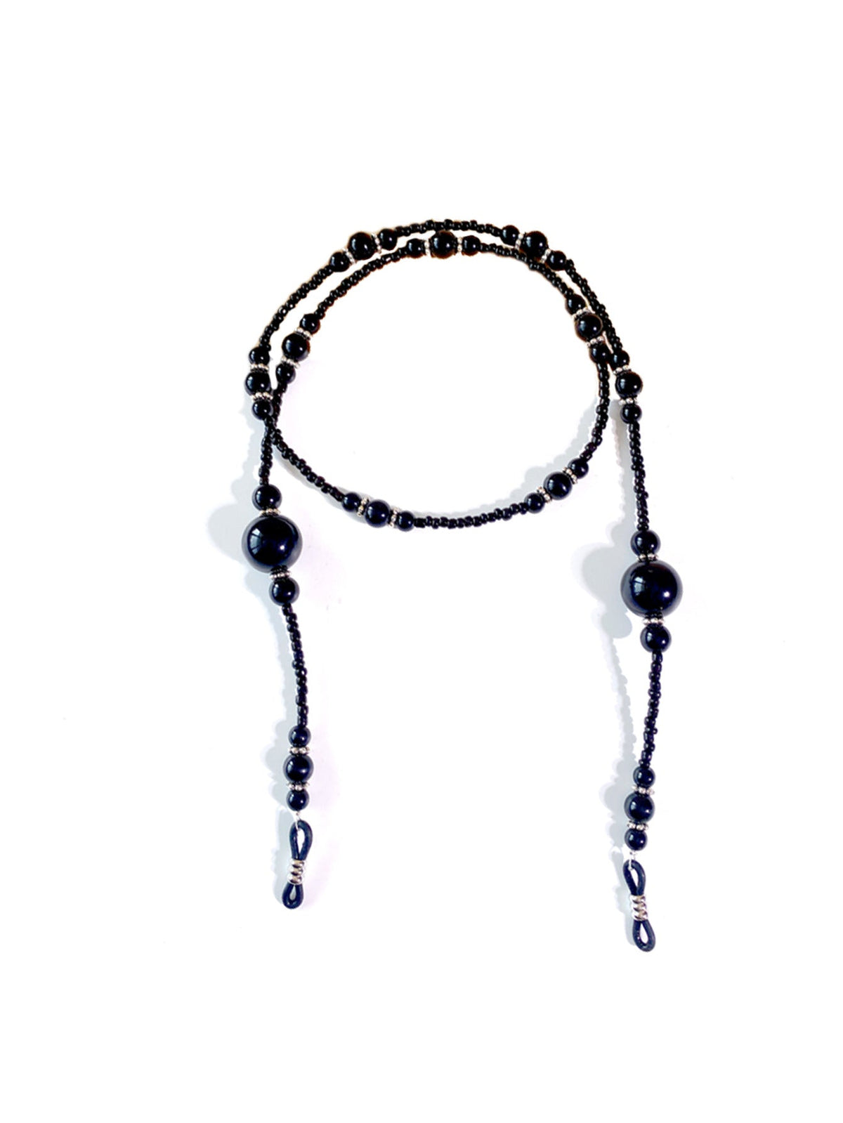 Beaded eyewear retainer necklace