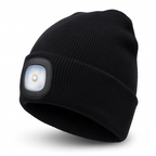 Beanie Hat with Rechargeable LED Headlight