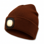 Beanie Hat with Rechargeable LED Headlight
