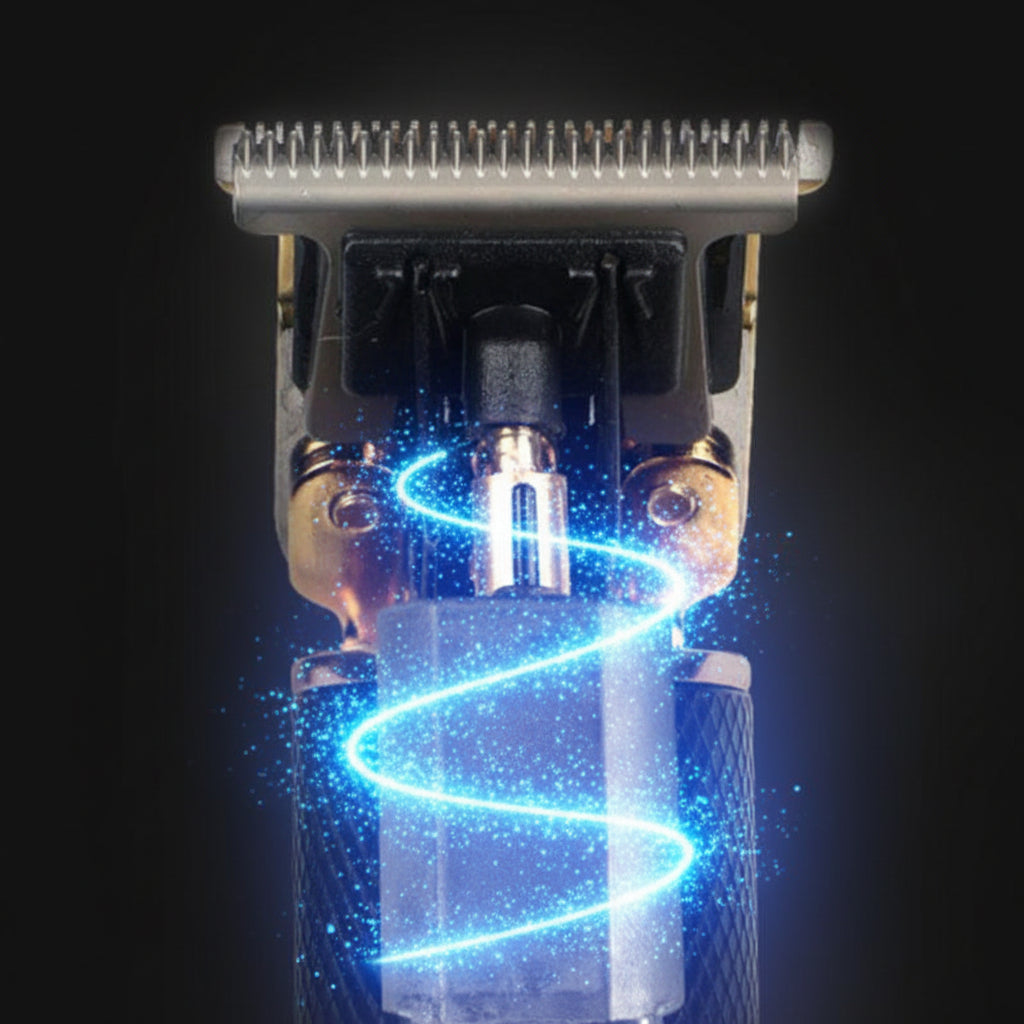 Beard trimmer, cordless T blade trimmer and hair clipper with 4 guide combs from 1.5 to 9 mm, 2200 mAh battery, USB char