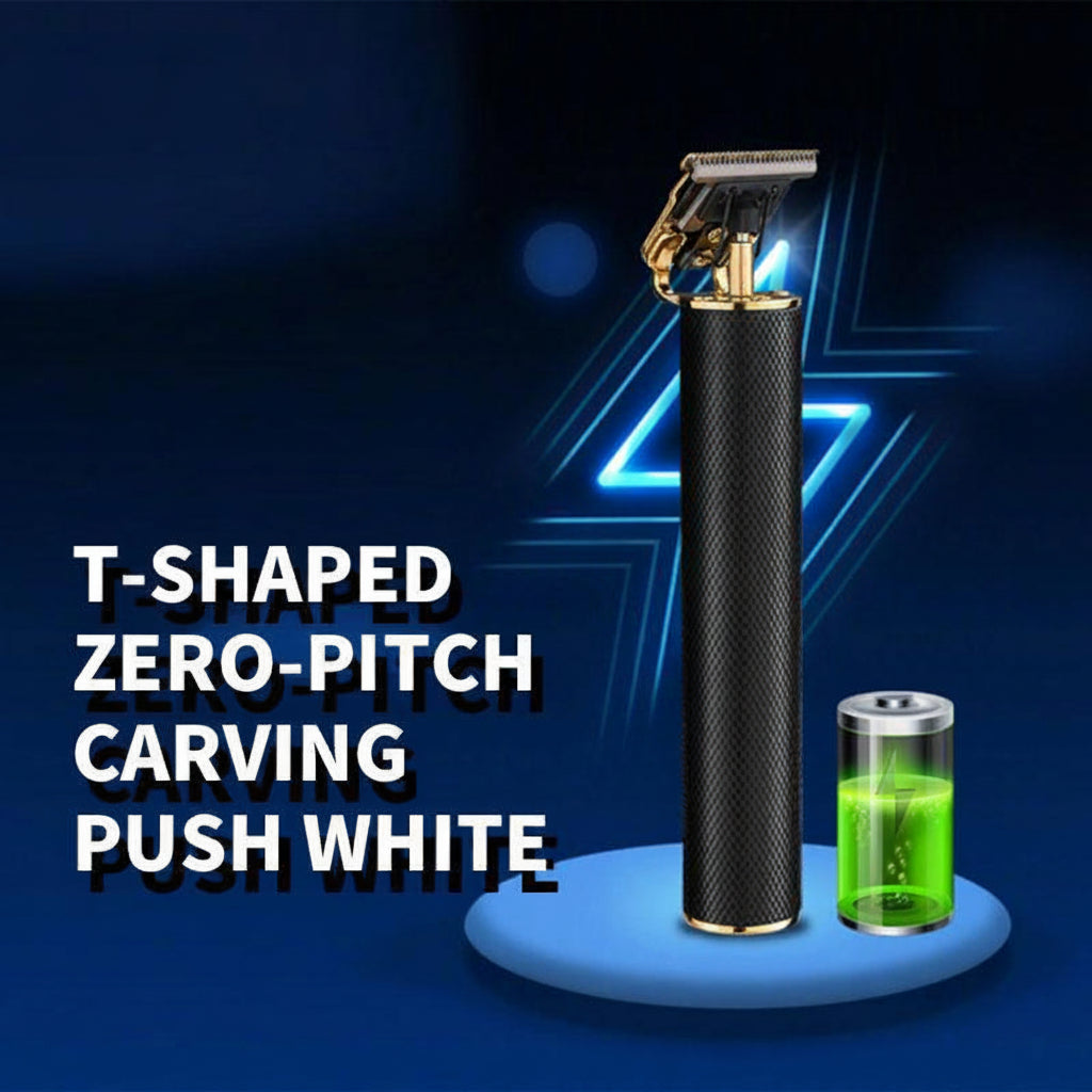 Beard trimmer, cordless T blade trimmer and hair clipper with 4 guide combs from 1.5 to 9 mm, 2200 mAh battery, USB char