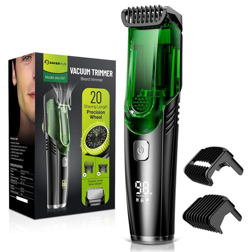 Beard Trimmer for Men with Vacuum System