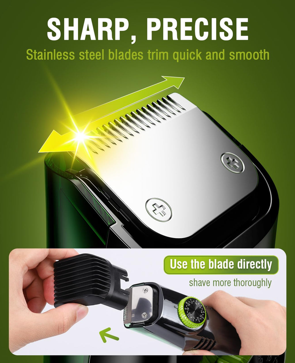 Beard Trimmer for Men with Vacuum System