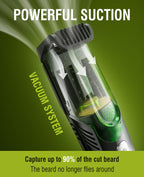 Beard Trimmer for Men with Vacuum System